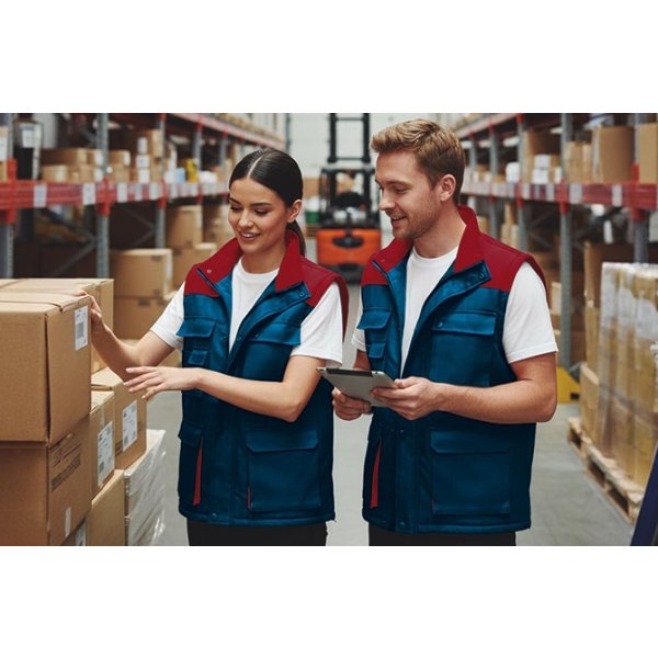 Gilet da lavoro THUNDER Val | POL 65%COT35% | 200 g/m2 personalizzato con stampa o ricamo