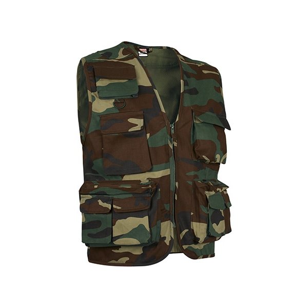 Immagine Gilet multitasche, SAFARI Val | POL65%,COT35% | 200 g/m2 personalizzato con stampa o ricamo