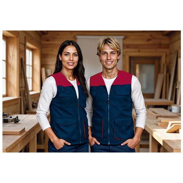 Gilet da lavoro leggero THUNDER Val | POL65%,COT35%| 200 g/m2 personalizzato con stampa o ricamo