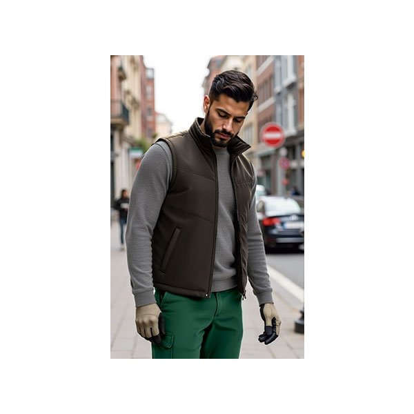 Gilet da lavoro trapuntato PORTLAND Val | POL100%| 130 g/m2 personalizzato con stampa o ricamo