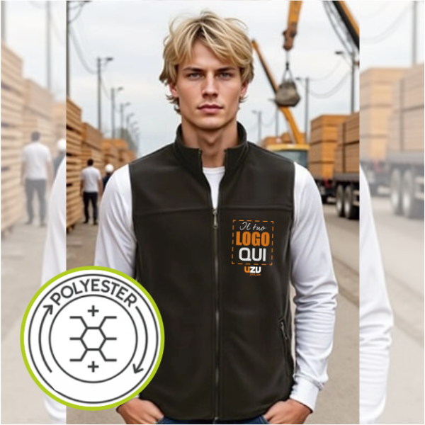 Gilet pile HACKNEY Val | POL100% | 300 g/m2 personalizzato con stampa o ricamo