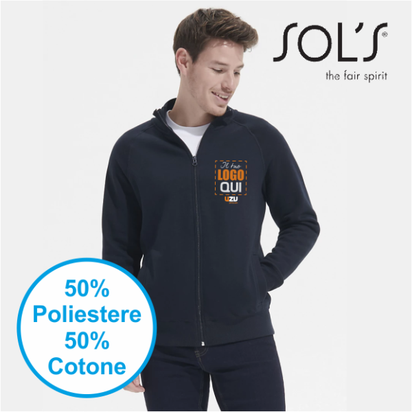 Felpa zip uomo SUNDAE