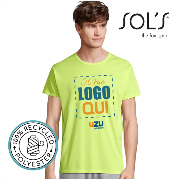 T-shirt Sols Sport SPRINT | 100% poliestere riciclato | 130gr