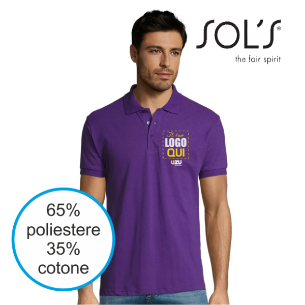 Polo da lavoro PRIME Sols | 65%Pol-35%Cot. | 200gr