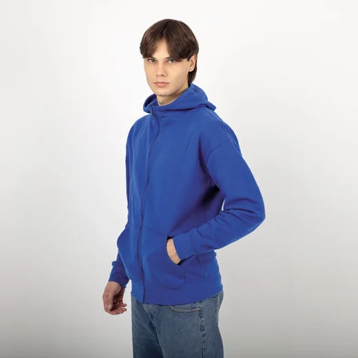Immagine Felpa Cappuccio e Zip STADIUM NAKOTA | 60% cot+40% pol | 280 gr personalizzata con stampa o ricamo