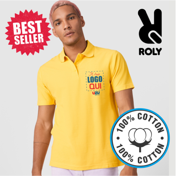 Polo Roly AUSTRAL | 100% cotone piqué | Peso:180 g/m²