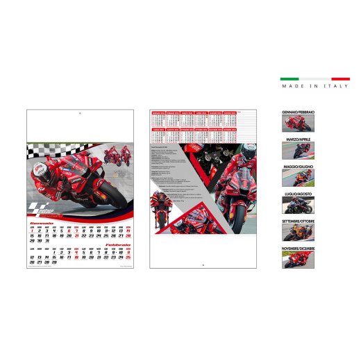 Calendario MOTO GP bimensile 6 fogli
