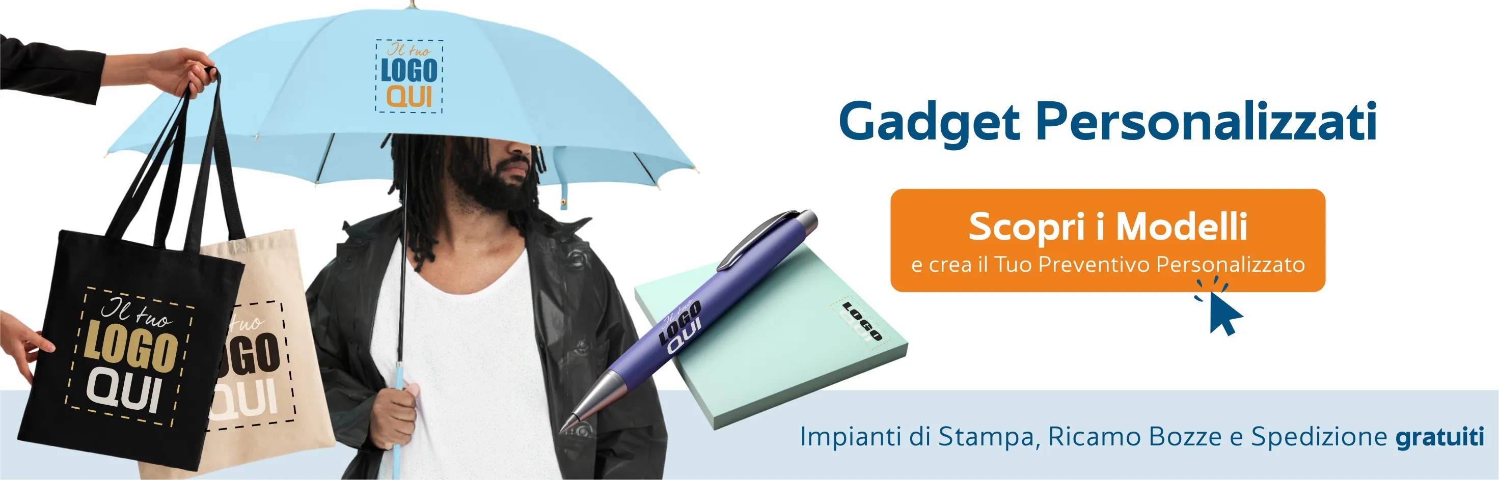Gadget personalizzati con ricamo o stampa