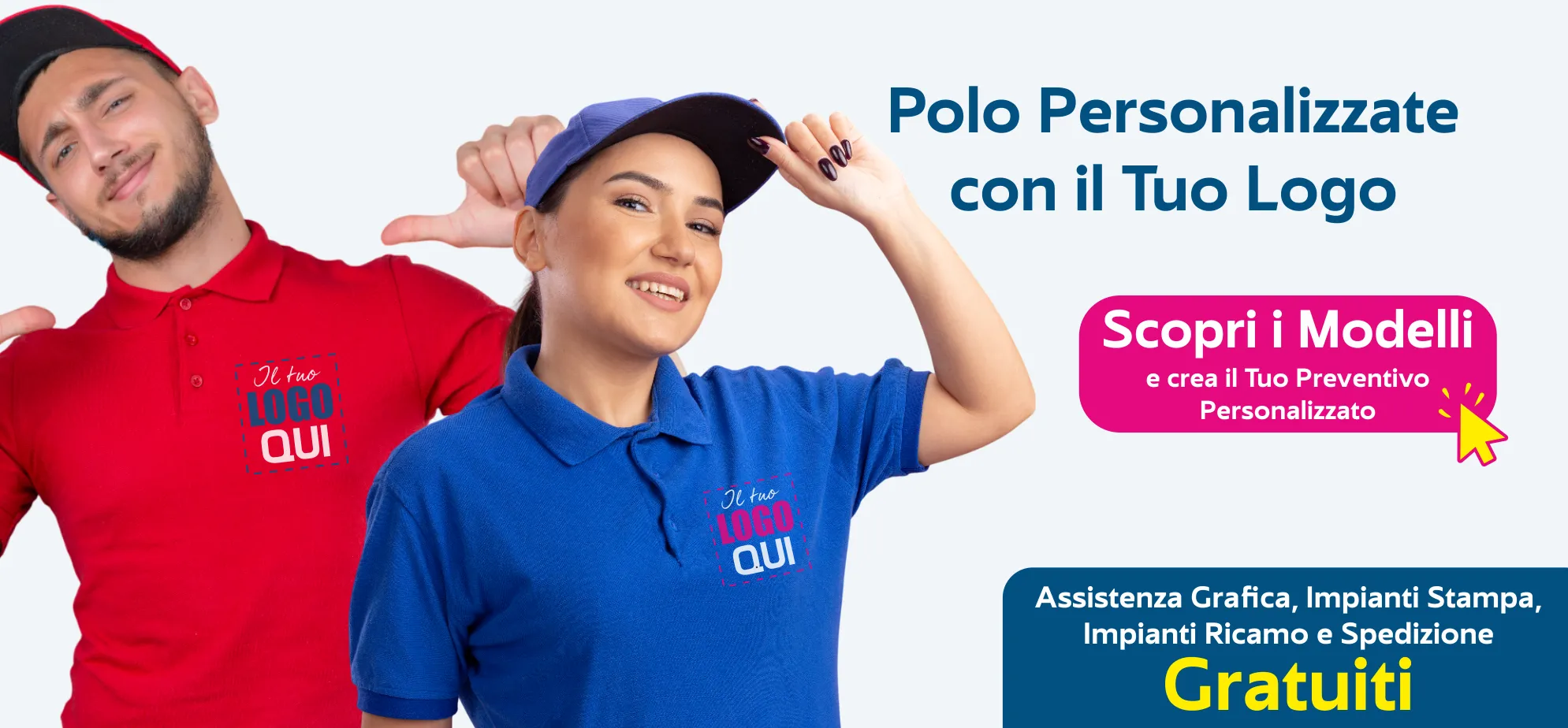 Polo Personalizzate con Ricamo o Stampa