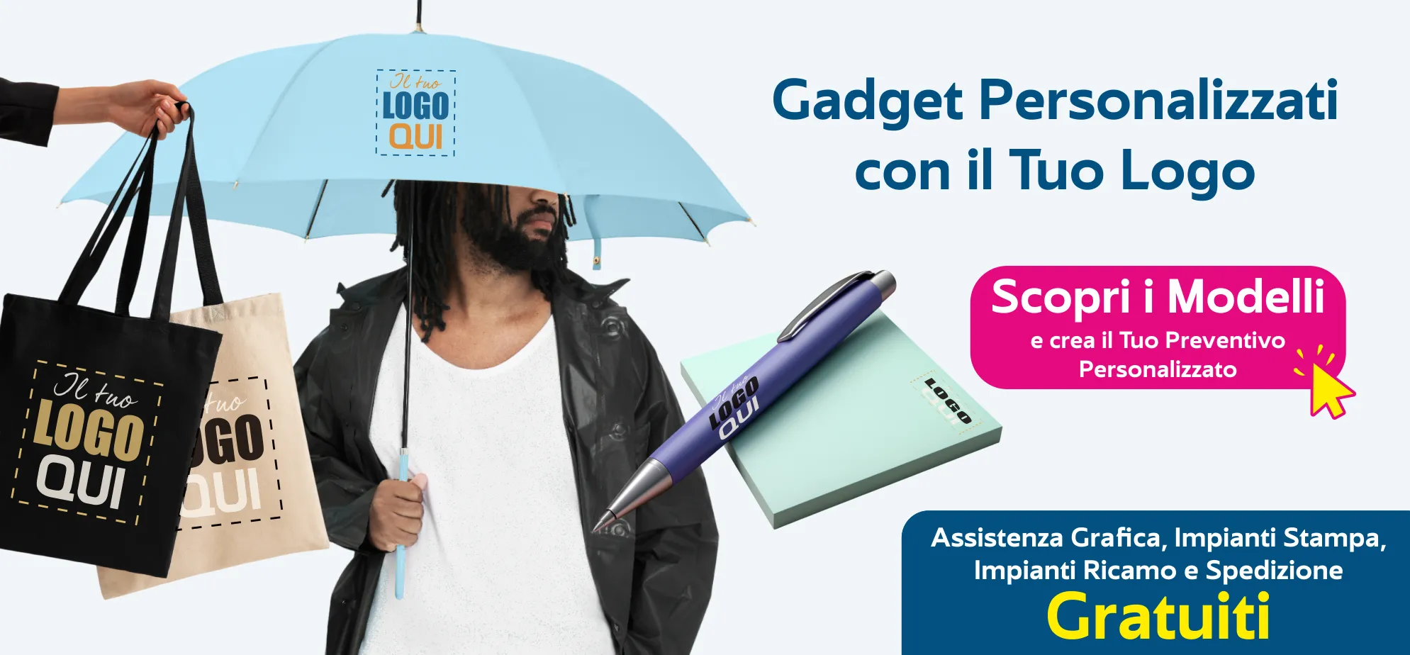 Gadget personalizzati con ricamo o stampa
