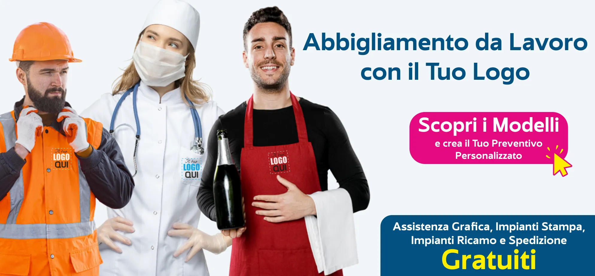 Abbigliamento Personalizzato da Lavoro con Ricamo o Stampa